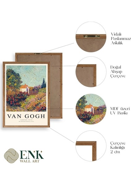 Van Gogh Ahşap Çerçeveli Tablo fırsatları