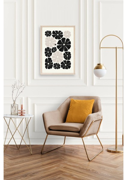 Çiçek Ahşap Çerçeveli Tablo modelleri