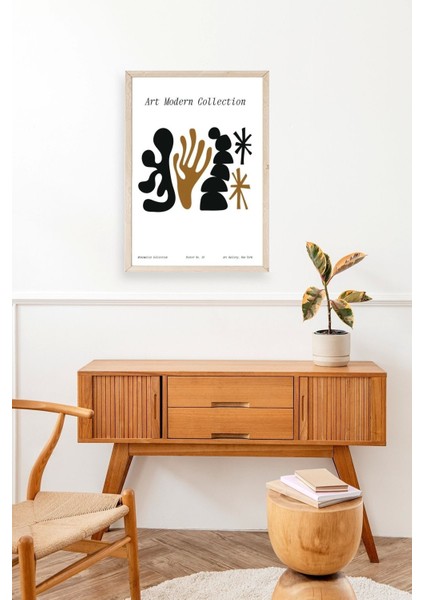 Soyut Ahşap Çerçeveli Tablo modelleri