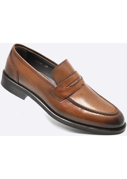 Hakiki Deri Günlük Erkek Ayakkabı Taba 9810