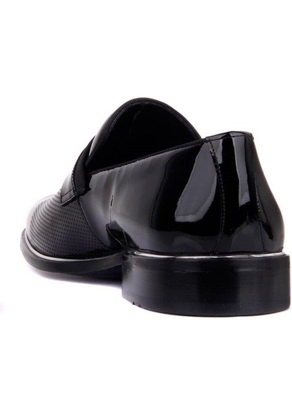 Bağcıksız Siyah Rugan Erkek Klasik Ayakkabı 9063 430 fırsatları