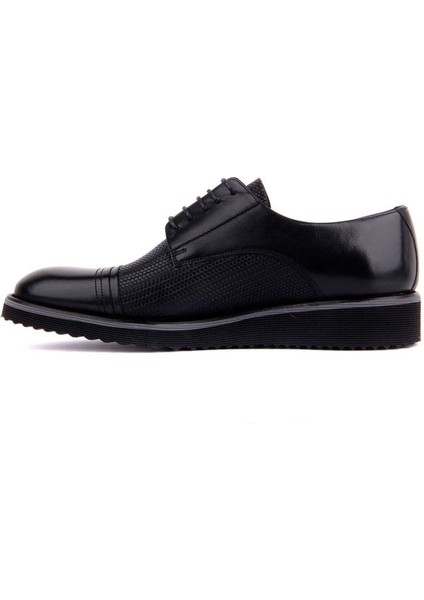 Bağcıklı Siyah Deri Erkek Günlük Ayakkabı 7042 46 763 modelleri