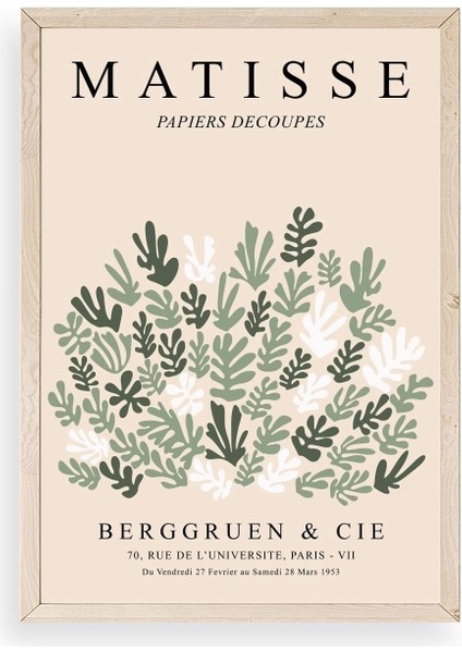 Matisse Ahşap Çerçeveli Tablo