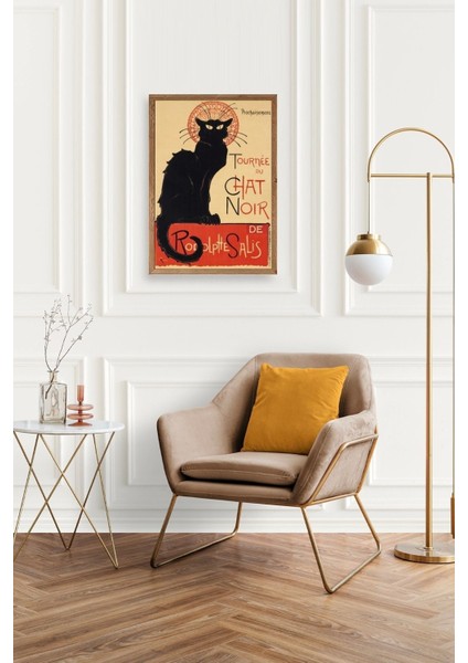 Chat Noir Ahşap Çerçeveli Tablo fiyatları