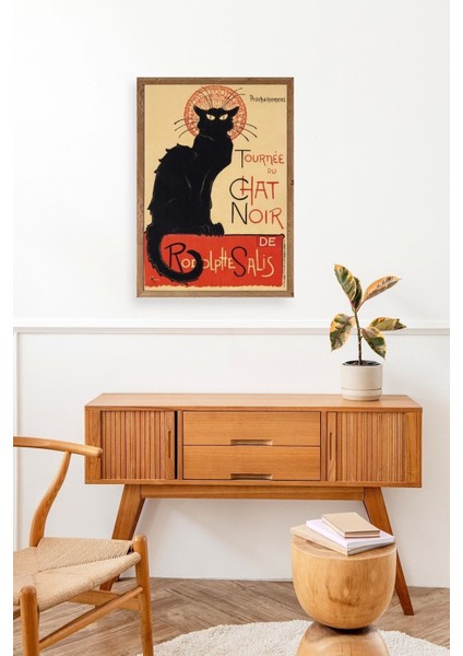 Chat Noir Ahşap Çerçeveli Tablo modelleri