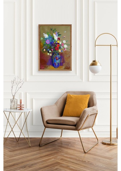 Çiçekler Ahşap Çerçeveli Tablo fiyatları