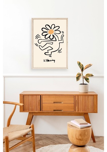 Keith Haring Ahşap Çerçeveli Tablo modelleri