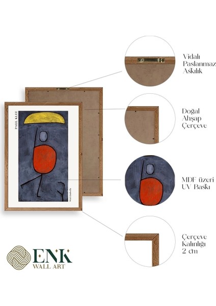 Paul Klee Ahşap Çerçeveli Tablo fırsatları