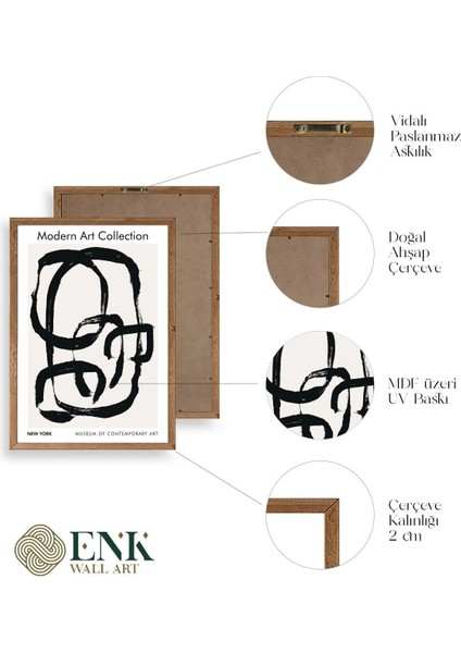 Modern Üçlü Ahşap Çerçeveli Tablo fırsatları