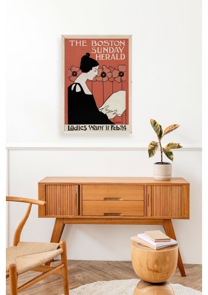 Ethel Reed Ahşap Çerçeveli Tablo modelleri