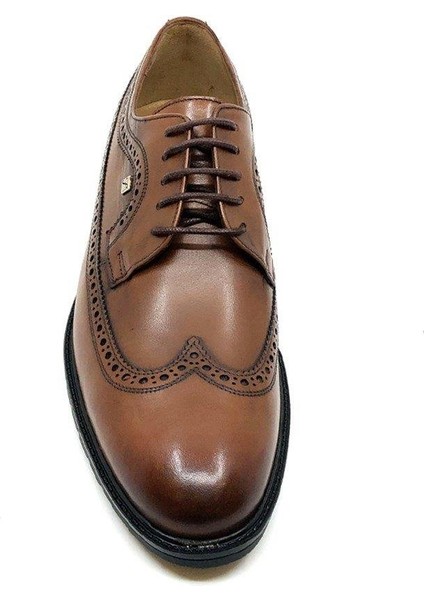 Bağcıklı Taba Hakiki Deri Kauçuk Taban Erkek Klasik Ayakkabı 8582 45 modelleri