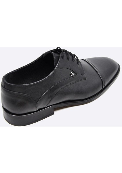 Hakiki Deri Siyah Erkek Klasik Ayakkabı 9819 100