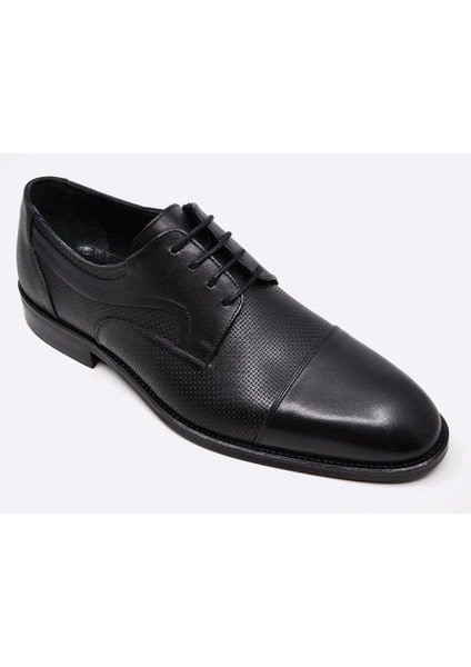 Hakiki Deri Siyah Erkek Klasik Ayakkabı 9854 100