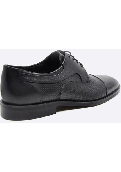 Hakiki Deri Siyah Erkek Klasik Ayakkabı 9854 100