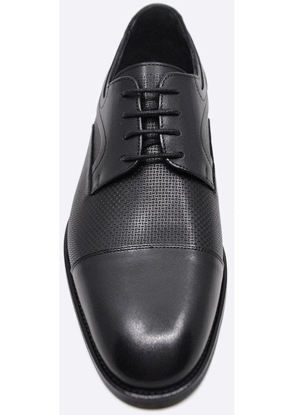 Hakiki Deri Siyah Erkek Klasik Ayakkabı 9854 100