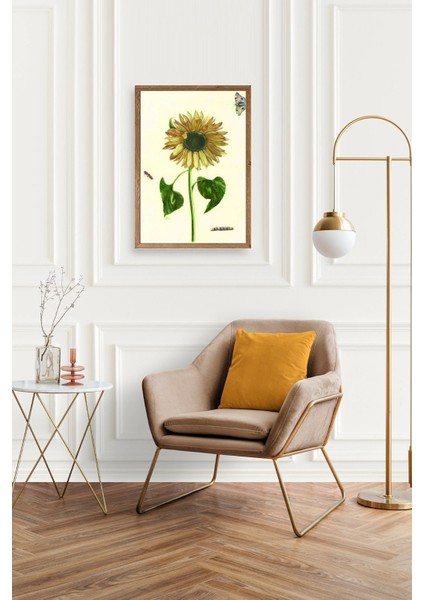 Ayçiçeği Ahşap Çerçeveli Tablo fiyatları