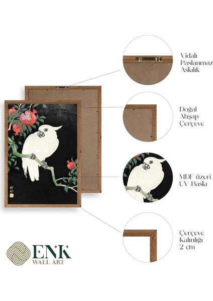 Ohara Koson Ahşap Çerçeveli Tablo fırsatları