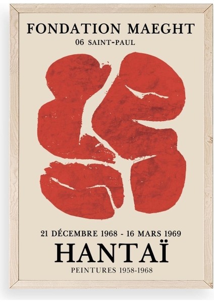 Hantai Ahşap Çerçeveli Tablo