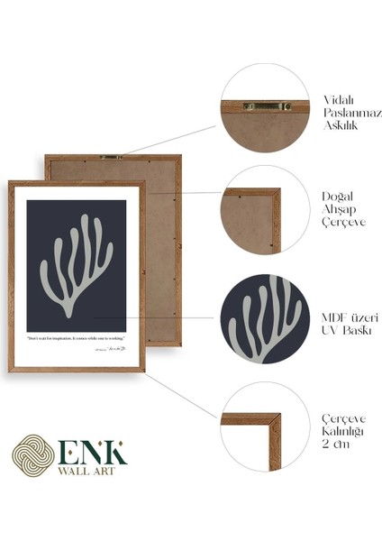 Henri Matisse Ahşap Çerçeveli Tablo fırsatları