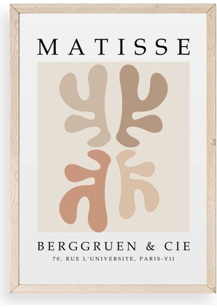 Soyut Ahşap Çerçeveli Tablo