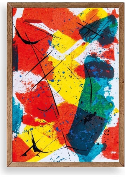 Mordern Ahşap Çerçeveli Tablo