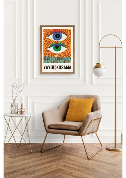 Yayoi Kusama Ahşap Çerçeveli Tablo fiyatları