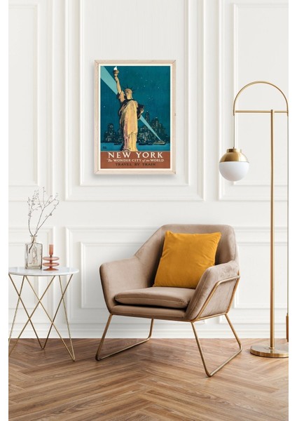 New York Ahşap Çerçeveli Tablo fiyatları