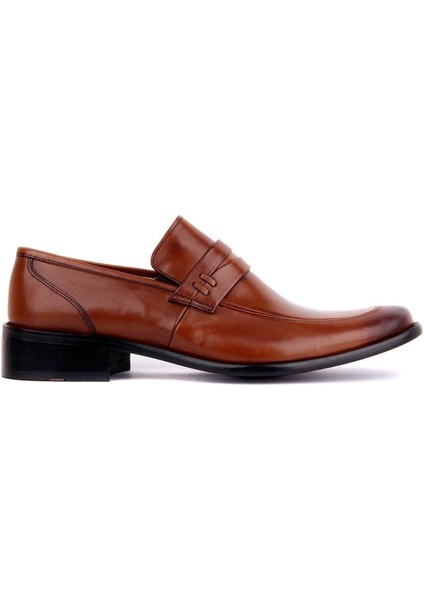Bağcıksız Taba Deri Erkek Klasik Ayakkabı 1390 875 860
