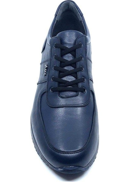 Hakiki Deri Lacivert Erkek Sneaker Ayakkabı 2101-1 305 modelleri