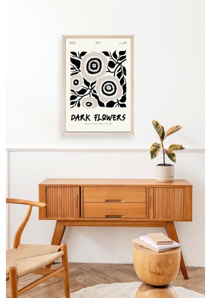 Çiçek Ahşap Çerçeveli Tablo modelleri