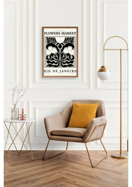 Çiçek Ahşap Çerçeveli Tablo fiyatları