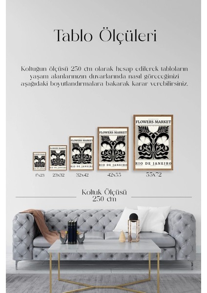 Çiçek Ahşap Çerçeveli Tablo indirimleri