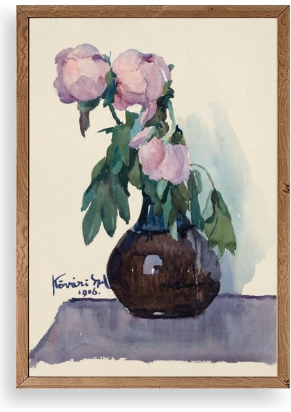 Kövári Ka?marik Ahşap Çerçeveli Tablo