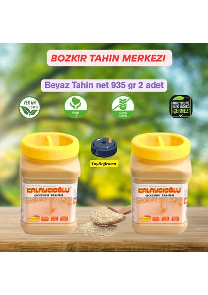 Bozkır Tahin Merkezi Katkısız Beyaz Tahin 935 gr x 2 Adet (Gluten Içermez & Vegan)