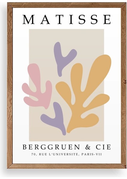 Soyut Ahşap Çerçeveli Tablo