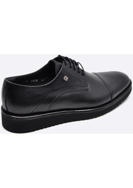 Hakiki Deri Siyah Günlük Erkek Ayakkabı 2928 46