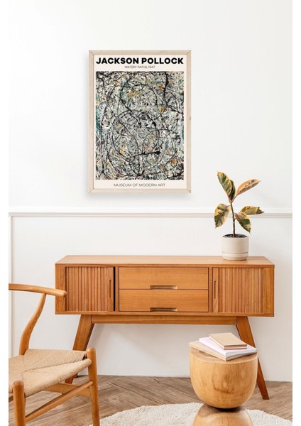 Jackson Polloc Ahşap Çerçeveli Tablo modelleri