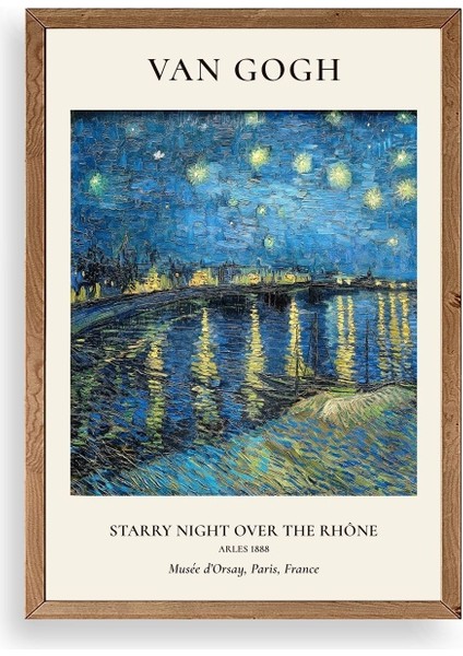 Van Gogh Ahşap Çerçeveli Tablo