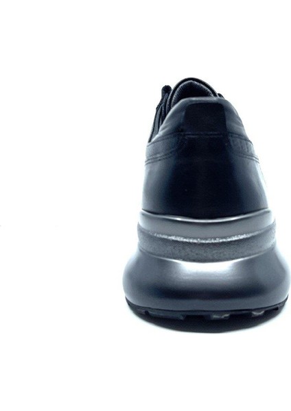 Siyah Hakiki Deri Erkek Sneaker Spor Ayakkabı 2553 306 738