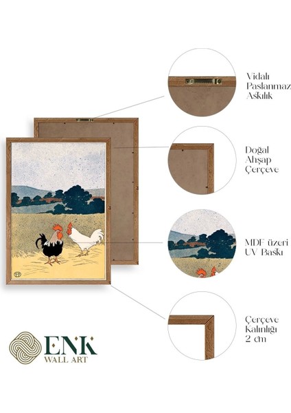 Edward Penfield Ahşap Çerçeveli Tablo fırsatları