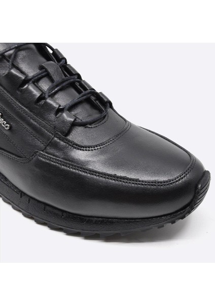 Hakiki Deri Siyah Sneaker Erkek Ayakkabı 2773 306