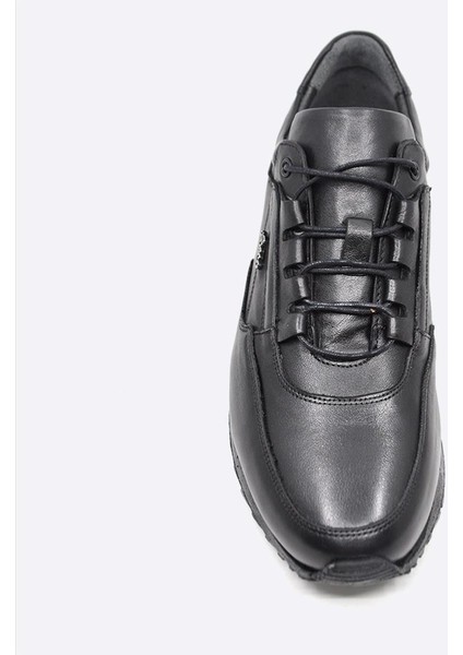 Hakiki Deri Siyah Sneaker Erkek Ayakkabı 2773 306