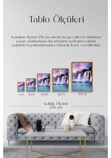 Manzara Doğa Ahşap Çerçeveli Tablo indirimleri