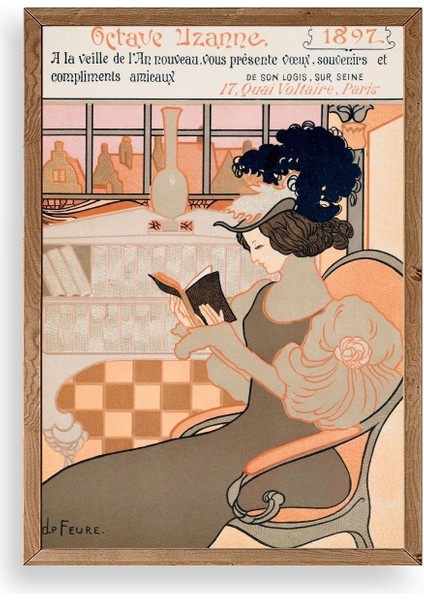 De Feure Ahşap Çerçeveli Tablo