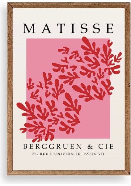 Çiçek Ahşap Çerçeveli Tablo