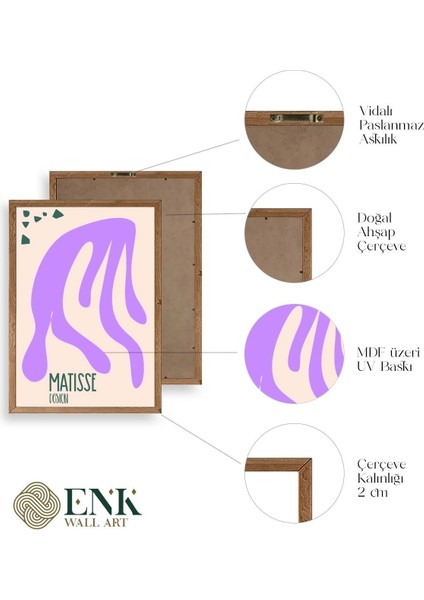 Soyut Ahşap Çerçeveli Tablo fırsatları