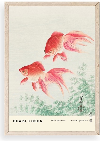 Ohana Koson Ahşap Çerçeveli Tablo