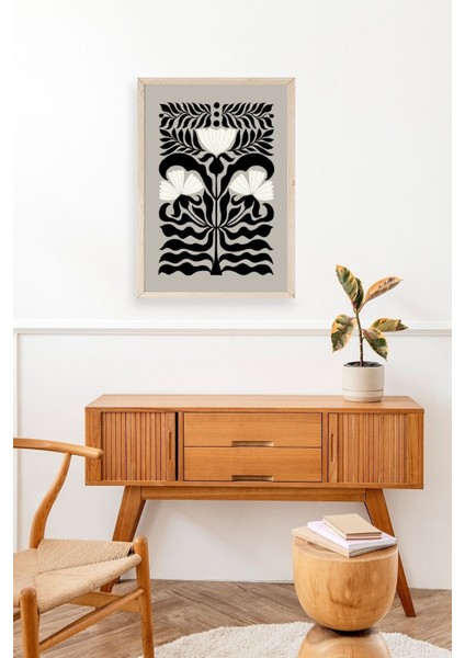 Çiçek Ahşap Çerçeveli Tablo modelleri