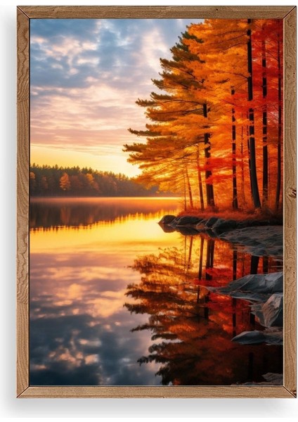 Manzara Ahşap Çerçeveli Tablo