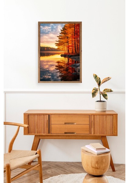 Manzara Ahşap Çerçeveli Tablo modelleri